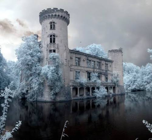 abandonedography:Château de la Mothe-Chandeniers, France (abandoned since 1932). (source)