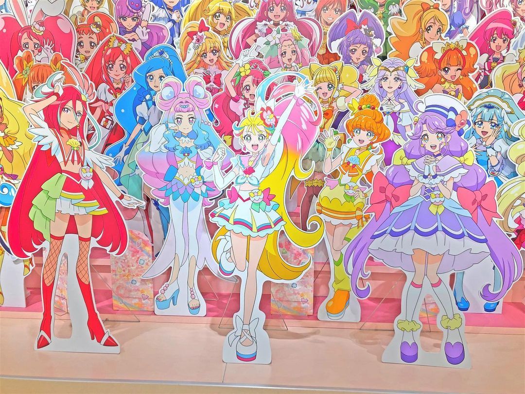 Pretty — Pretty Cure All Stars in the Toei Animation Museum...