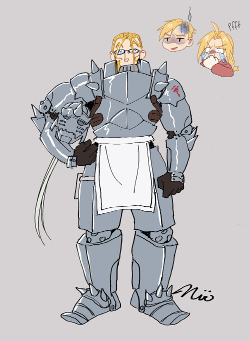 xing-side: Sometimes I remember that Al’s armor was originally Hohenheim’s
