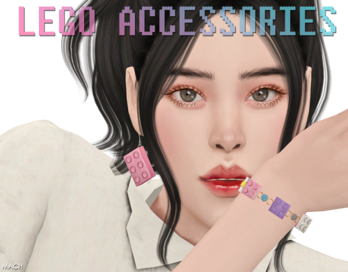 [mach] Lego AccessoriesNew meshEarring - 10 swatchesBracelet - 3 swatchesHQ compatibleDOWNLOAD