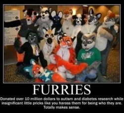 fyeahfursuiting:  does anyone have a source for the charity they are speaking about in this pic? Just curious  I&rsquo;m not sure about the charity mentioned in the picture, but there are indeed examples of philanthropist furries. Since 1997, Anthrocon