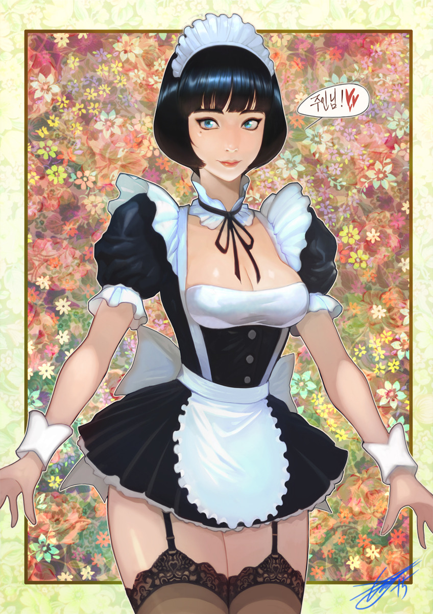 heewonlee:  My work :) Maid girl &lt;3 