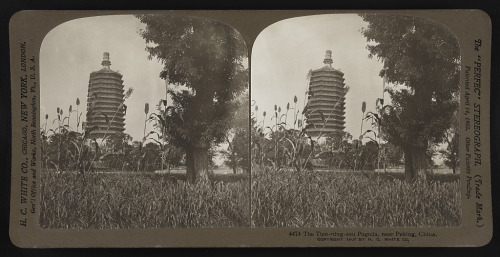 The eight-sided pagoda of the Tianning Temple in Peking (now Beijing, 1907).