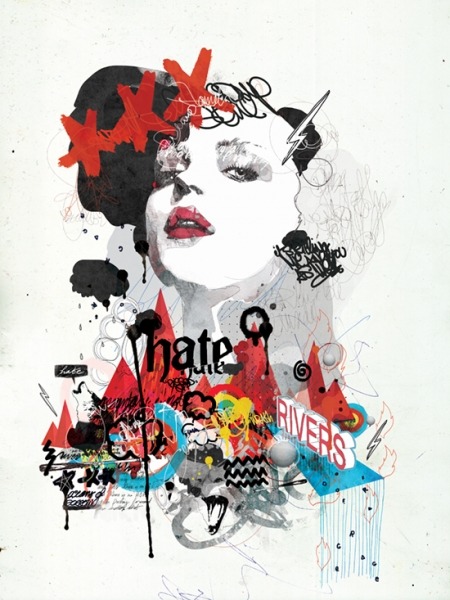 artchipel:  Tumblr Artist Raphael Vicenzi aka Mydeadpony | on Tumblr (b.1972, Belgium) - Watch it burn / Escapism 101 / Everything happens in circles / Mountains of hate and rivers of rage Raphael Vicenzi, better known as Mydeadpony, is a self taught