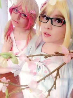 nsfwfoxydenofficial:  Happy waifu Wednesday everyone!! Here are more lingerie and NSFW selfies from our Megane sakura school girl shoot! &lt;3  With valentines day just around the corner these dreamy pastel selfies seemed to be appropriate. :) I am the