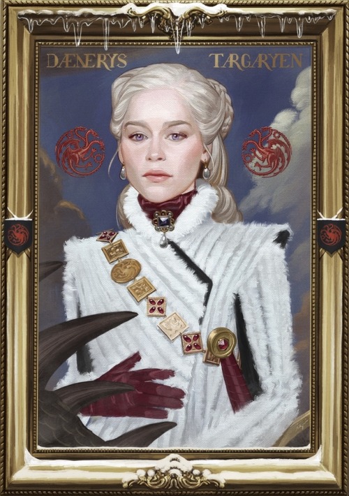 jonerys-art:HBO Mother’s Day card featuring Daenerys. Illustration by Ignasi Monreal.