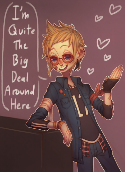 niansue:  @destiny-islanders dresses Prompto in the best outfits I cry every time I see her art of him on my dash~<333- Basically my version of her adorable prompto in this post 