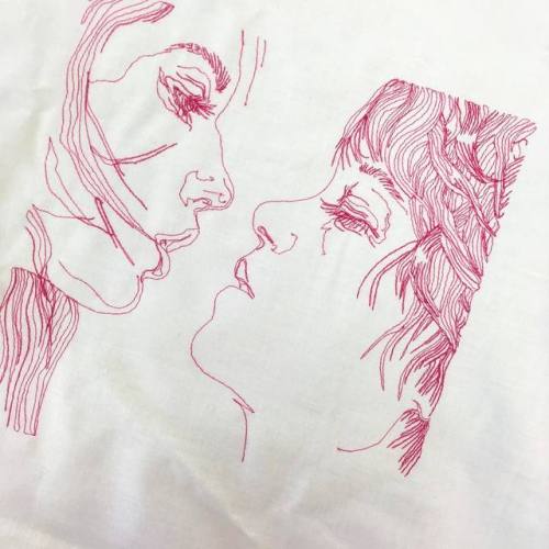 diabeticlesbian: Embroidery by lesbian artist Sarah-Joy Ford