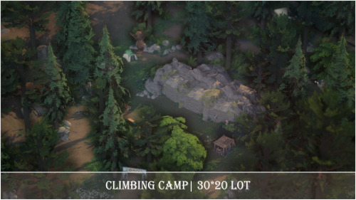 Climbing Camp | Boop | Lot DownloadSo this build is:use this mod to turn Granite Falls into living w