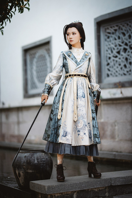ziseviolet:lolita-wardrobe:New Release: Fantastic Wind 【-The Folk Song of Changan-】 #QiLolita #Milit