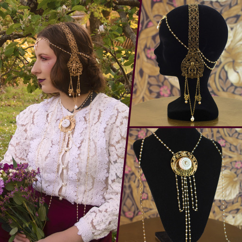 I&rsquo;m really excited to introduce you to all the new Art Nouveau inspired headpieces and necklac