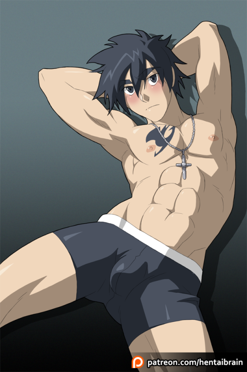 hentaibrain:  Haha, previous picture featured some fire guy, so I guess now it’s time for ice :D I really love characters who can wield some sort of ice magic <3 Fairy Tail has so many interesting characters, but for now have some gray ;)Fanart of
