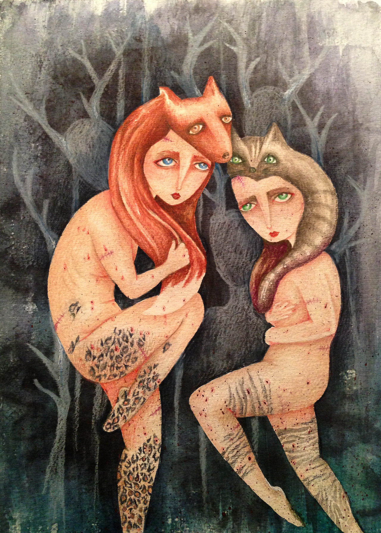 eatsleepdraw:  Echoeswww.annakavehmehr.comwww.facebook.com/Anna.Kavehmehr.Illustration