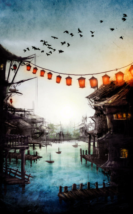 illustratosphere:  A Harbour by Eliza Bolli 