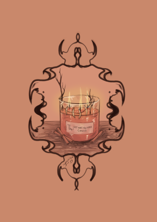 The Just What You Need Candle: cinnamon and fox fangs to hunt the Yule merriment down when it simply