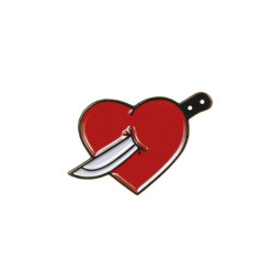 littlealienproducts:  Valentine Pin by MeanFolk