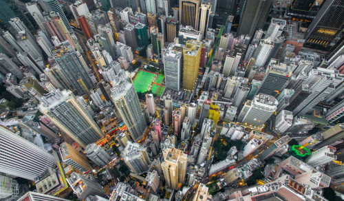 jedavu:  Astounding Bird’s-Eye View of Hong Kong’s Colorful Urban Jungle  Photographer A