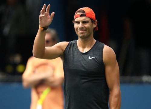 loveequalsnothing: Rafa Nadal practices at the US Open 2018 (via x)