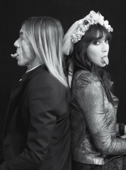 zepunkadonf:  Iggy Pop and Daisy Lowe