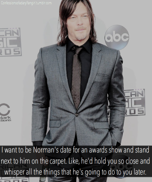 confessionsofadarylfangirl: Confession: I want to be Norman’s date for an awards show and