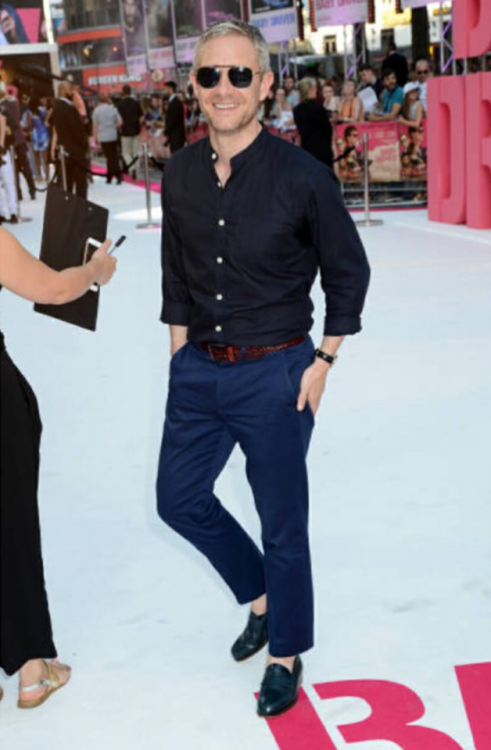 rox712:free-martinis:Martin Freeman at the premiere of Baby Driver at Leicester Square in London 21.