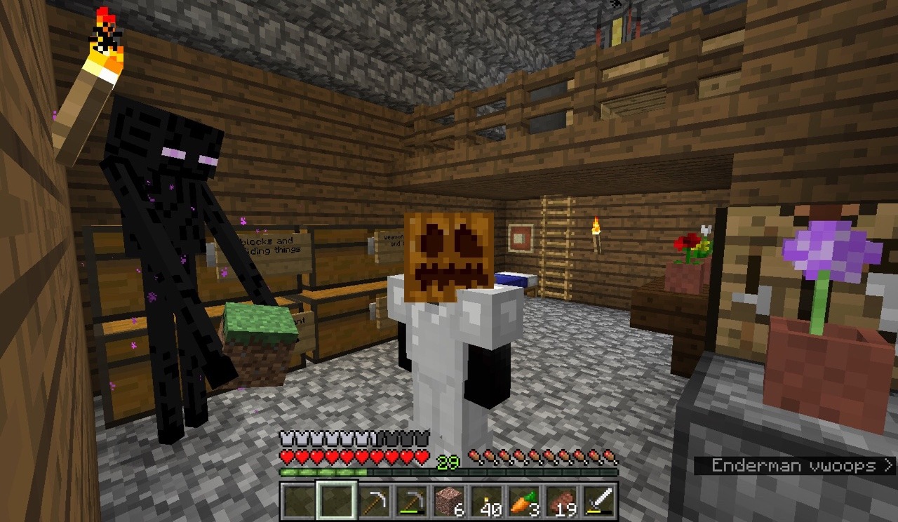Minecraft: How To Make a Enderman Stealing a Modern House! 