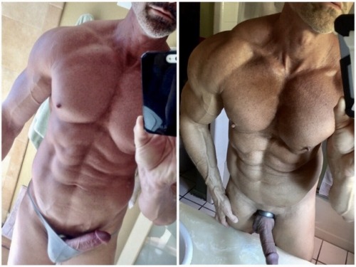 muscleroidaddict63: pecmanto: muscleroidaddict: This is what 30 pounds of added muscle looks like  T