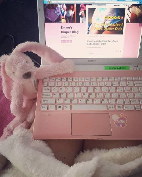 Porn photo I’m on my laptop and my bunny is helping