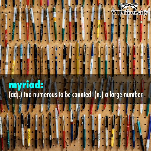 Despite what many people think or claim, “myriad” can be either a NOUN or an ADJECTIVE. This has alw