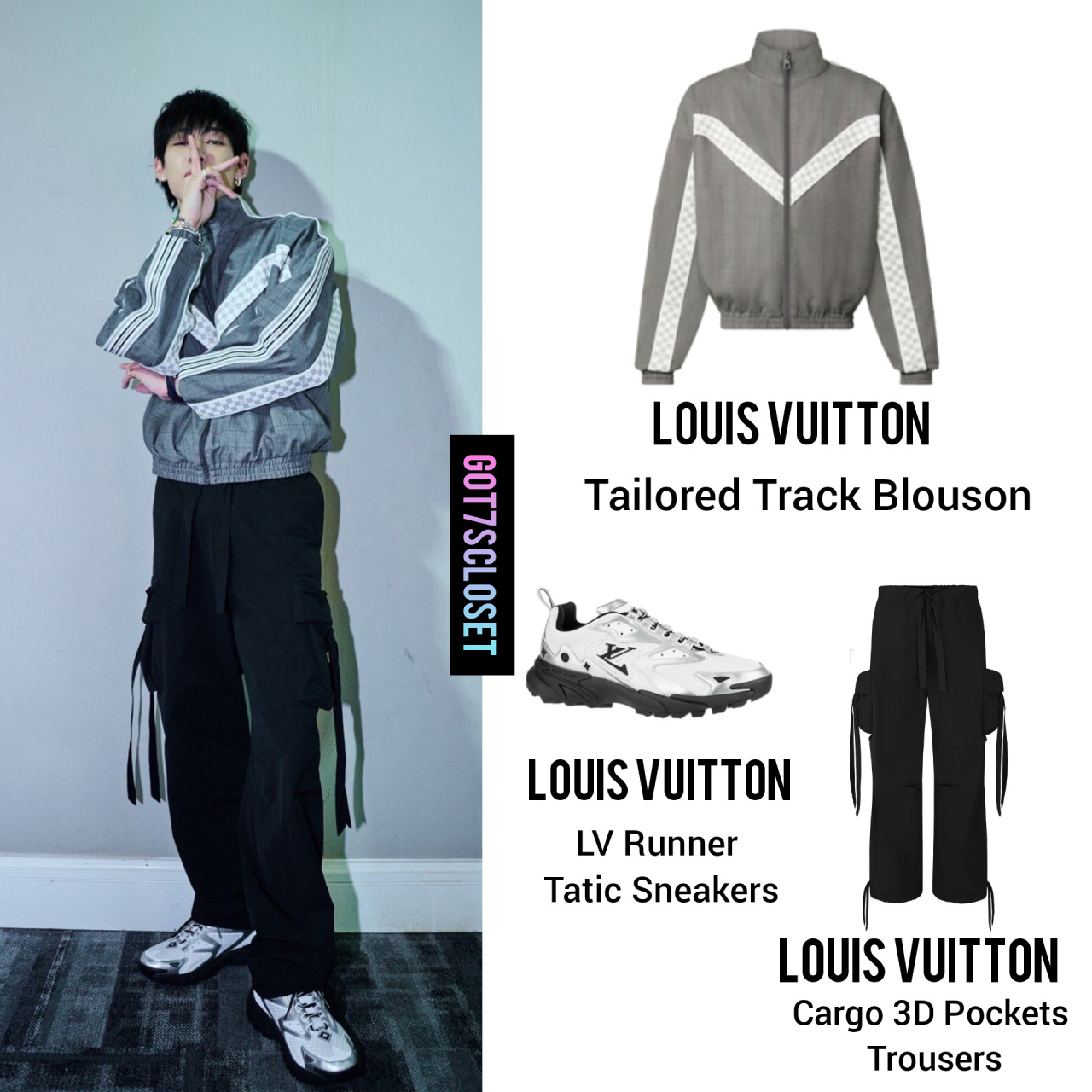 Louis Vuitton black LV Flower Track Pants