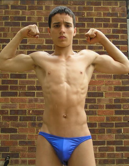 Teen boy bulge shorts