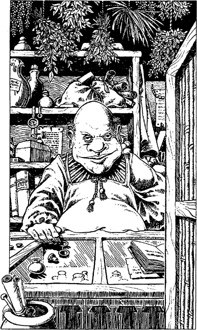 fuckyeahbritisholdschoolgaming:  Illustrations from Lone Wolf 1 - Flight From the Dark. Gary Chalk, 1984.I am so wedded to the idea that Magamund is Gary Chalk’s pen and ink work that I’ve never been able to take to any other artist’s vision of