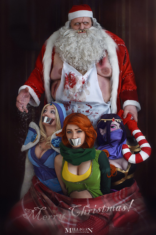 Anastasia as CMKarina as Windrunner Alyona as Lanaya Sergei as Pudge photo by me