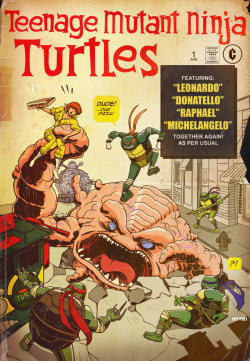 xombiedirge:  The Line It is Drawn, over at CBR, pays homage to classic comic book cover art this week. Top quality mash-ups throughout and there’s plenty more to see HERE. TMNT in Fantastic Four #1 by Marco D’Alfonso / Website / Tumblr