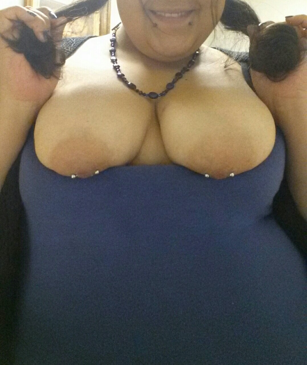 minxxx88:  Like the pigtails? Who’s in?  😈💋💙