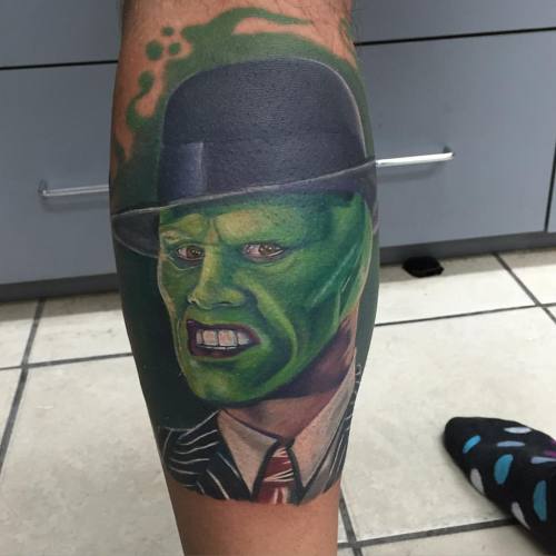 #jimcarrey #themask #colorportrait #tattoo