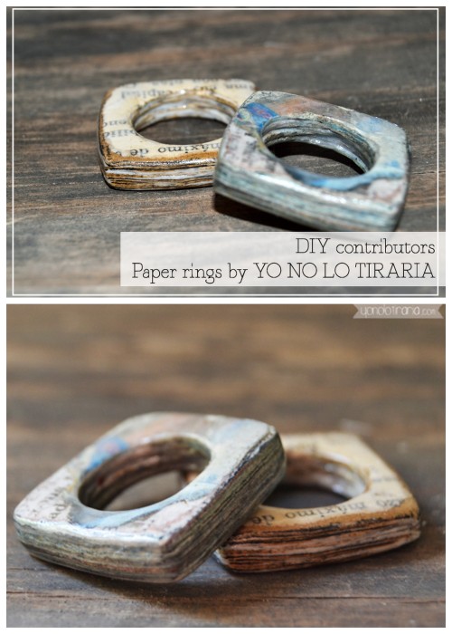 DIY Paper Ring Tutorial by YO NO LO Tiraria for 2nd Funniest Thing here. For more paper ring inspira