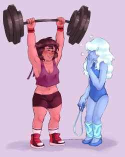 ghostypudding:  working out with the bae