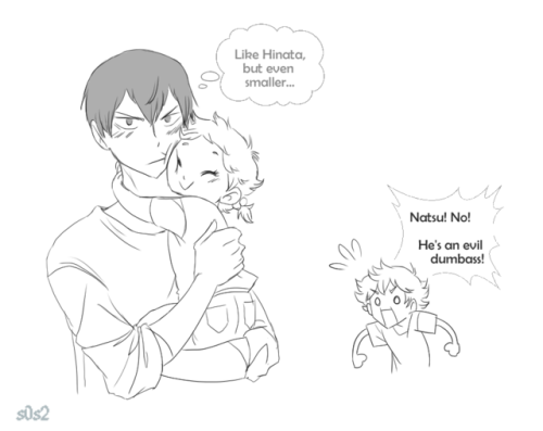 s0s2:Shoyo Hinata’s sister Natsu only has like 10 seconds of screentime in the three seasons of Haikyuu, but I’d die for her.