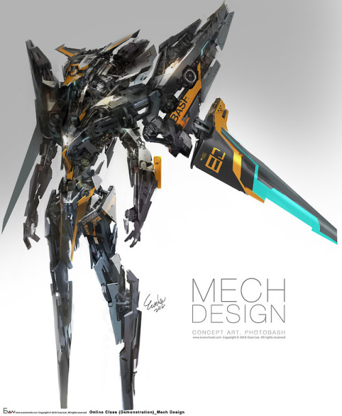 cyberclays: Mech Design (online class demonstration) - by Evan Lee