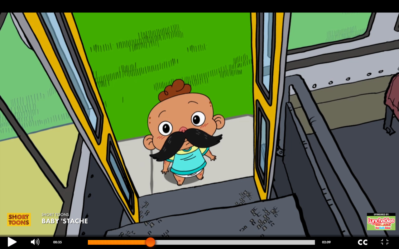 Nickelodeon Animation - Baby 'Stache by Gary Anthony Williams. Um what is...