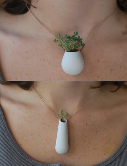 inspirationfeed:  A wearable planter from Colleen Jordan 