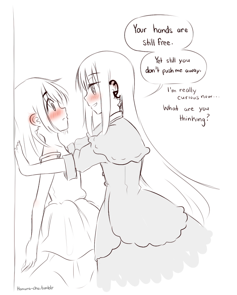 homura-chu:  one drawing inspired 7 more. / v \ hehe woops   o-oh my goodness