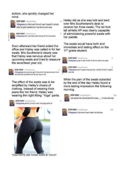 spankherbottomhard: The tweets and true story about two high school girls paddled by a female assist
