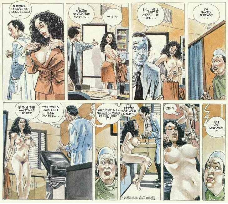 Horacio Altuna, Argentine author of erotic comics. Hello Doctor.