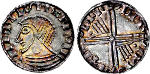 archaicwonder: Hiberno-Norse Silver Penny of Ireland, 11th century, attributed to King Echmarcach ma