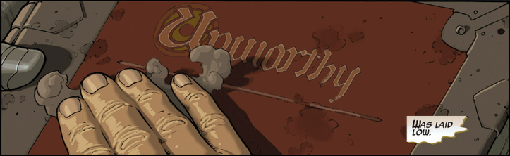 misterjjj:  Unworthy. Thor’s struggle from Thor: God of Thunder #25by Jason Aaron,