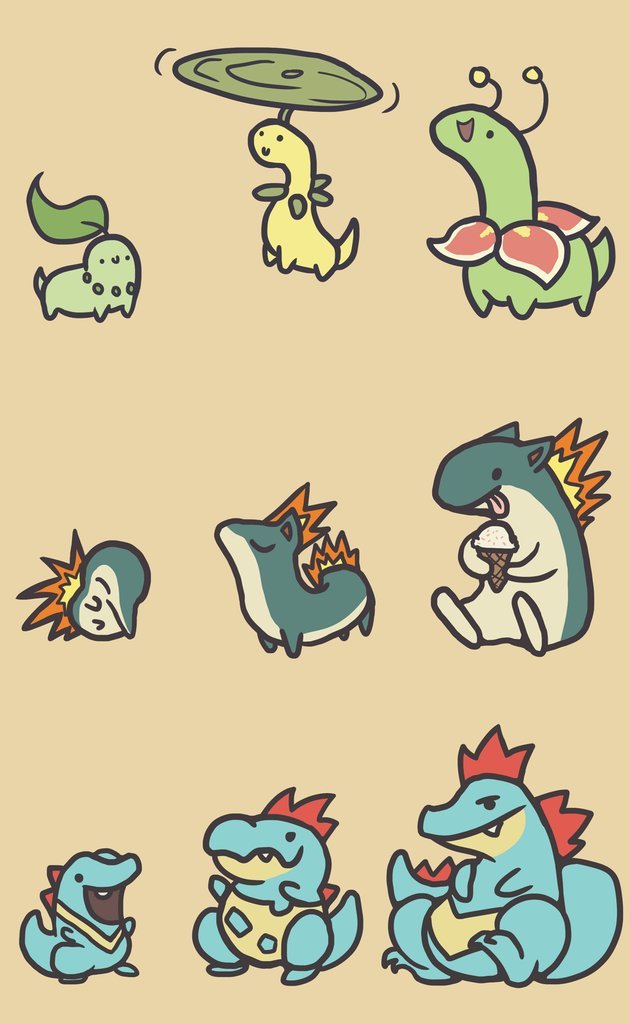pokemon-fans:  Johto Starterspokemon-fans.tumblr.compokemonfans.net 