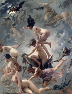 detournementsmineurs:  “Vision of Faust” by Luis Ricardo Falero, 1878. 
