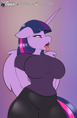 ask-blue-bender:  Twilight Not-so-Spunkle. I am still not sorry for this. A pinup commission for Twilight Spankme on F-List! No spooge version! I hope that you all enjoy it~ and if you do! Please consider reblogging it and sharing it around! Spreading
